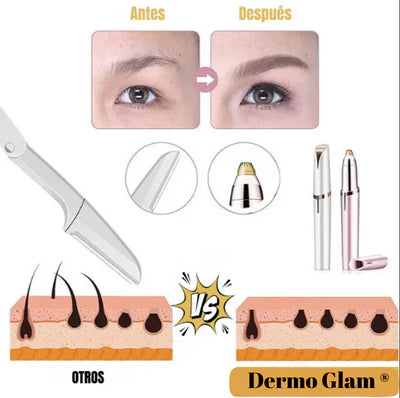 𝐃𝐞𝐫𝐦𝐨𝐆𝐥𝐚𝐦® Depilador facial perfilador de cejas - Oferta 2 X 1