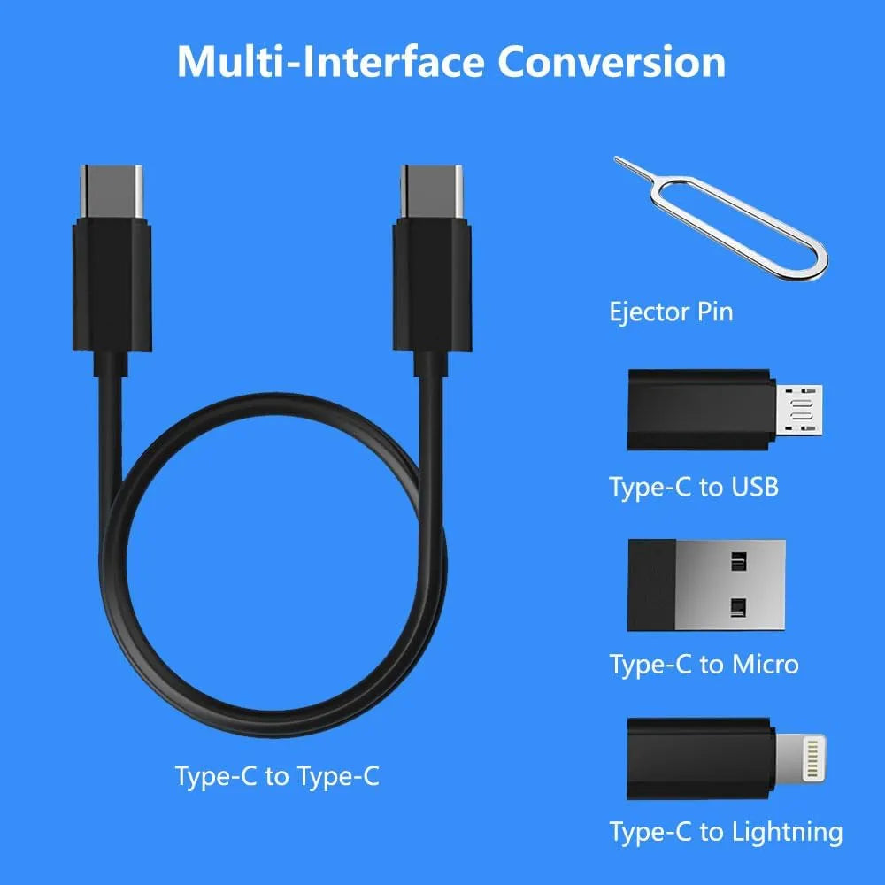 CAJA MULTI ADAPTADORES DE CABLES KIT 9 EN 1 + ENVIO GRATIS