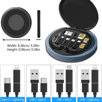 CAJA MULTI ADAPTADORES DE CABLES KIT 9 EN 1 + ENVIO GRATIS