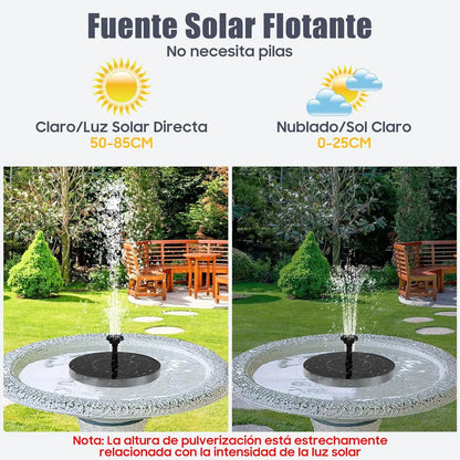 Fuente Flotante con Energía Solar: Tranquilidad Instantánea