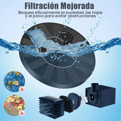 Fuente Flotante con Energía Solar: Tranquilidad Instantánea