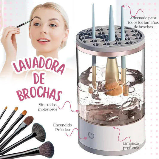 Anti-Germ Brush®️ Limpiador De Brochas De Maquillaje eléctrico - Elimina bacterias y previene el acné