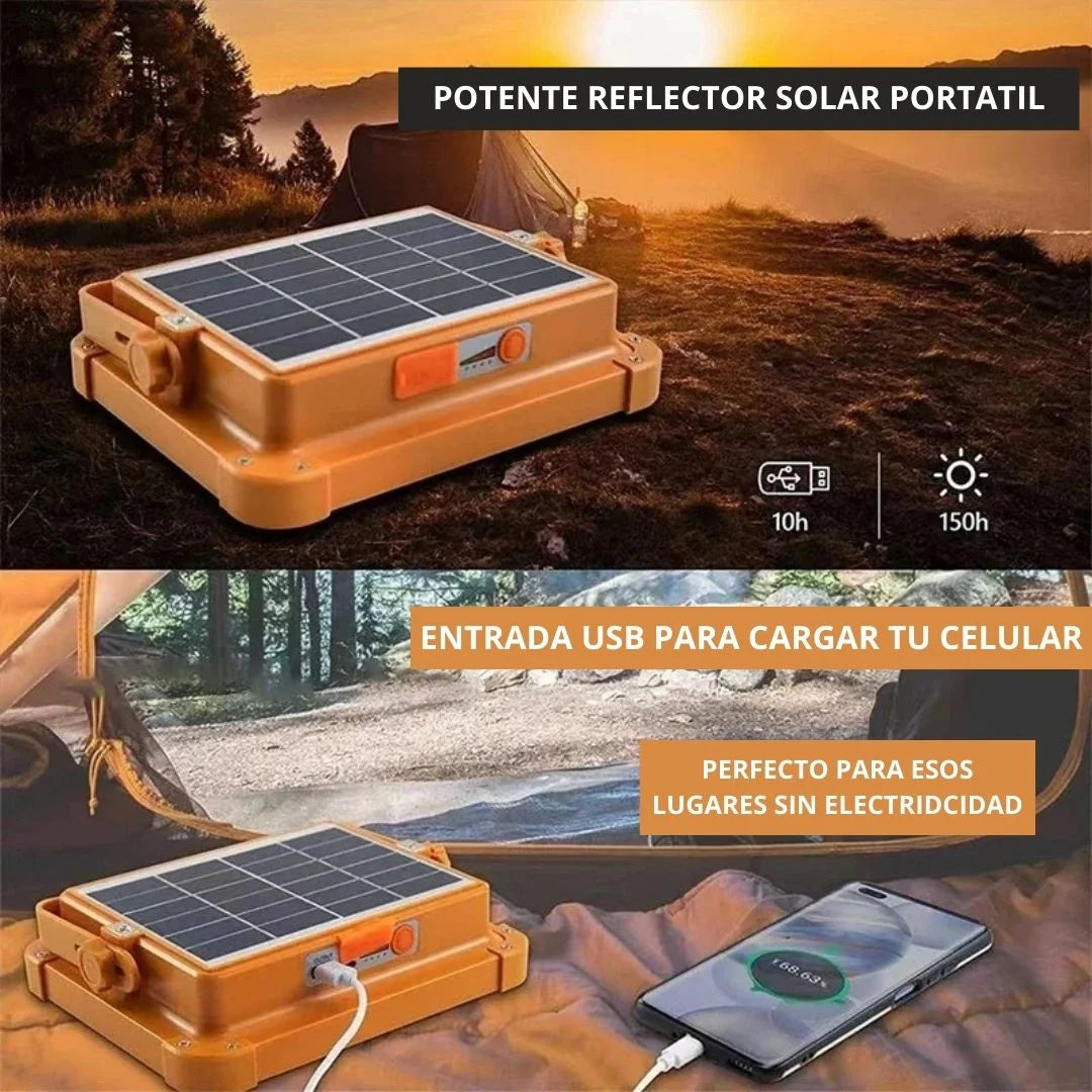 POTENTE REFLECTOR SOLAR PORTÁTIL 800W + ENVÍO GRATIS