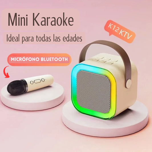 Kit Parlante y Micrófono Karaoke para Niños- Potente, compacto y divertido.